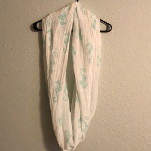 Seahorse infinity scarf